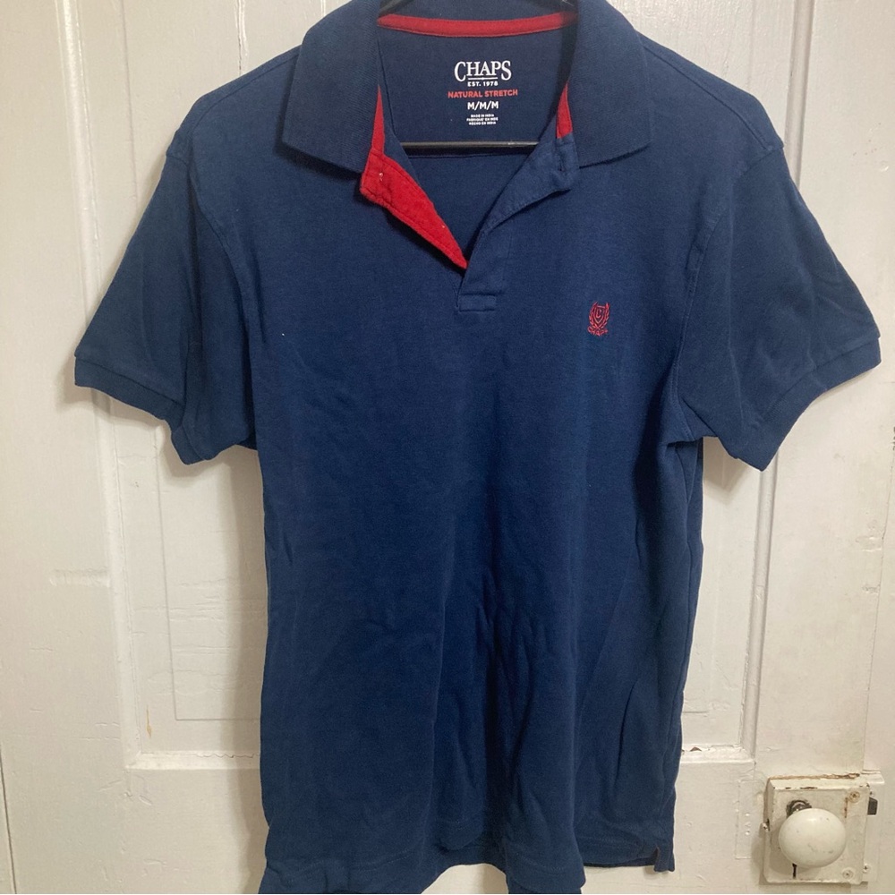 ⚡️ Men’s Chaps navy polo size medium